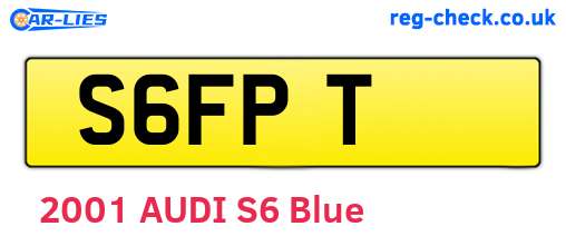 S6FPT are the vehicle registration plates.