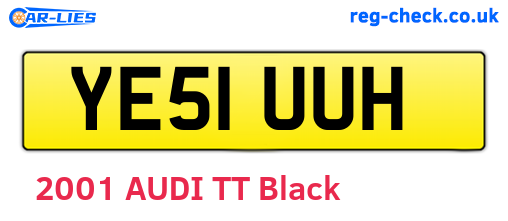 YE51UUH are the vehicle registration plates.