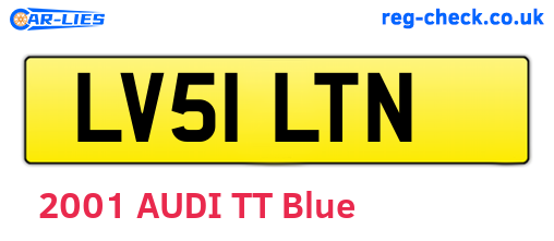 LV51LTN are the vehicle registration plates.