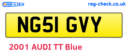 NG51GVY are the vehicle registration plates.
