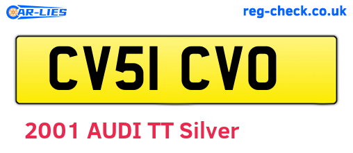 CV51CVO are the vehicle registration plates.