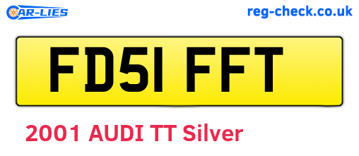 FD51FFT are the vehicle registration plates.