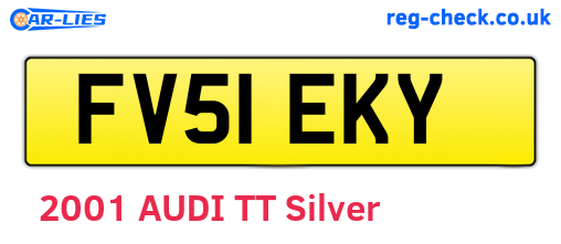 FV51EKY are the vehicle registration plates.