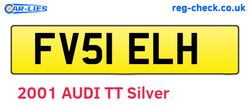 FV51ELH are the vehicle registration plates.