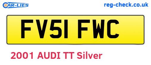 FV51FWC are the vehicle registration plates.