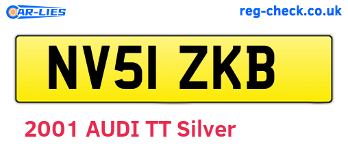 NV51ZKB are the vehicle registration plates.