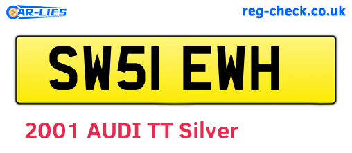 SW51EWH are the vehicle registration plates.