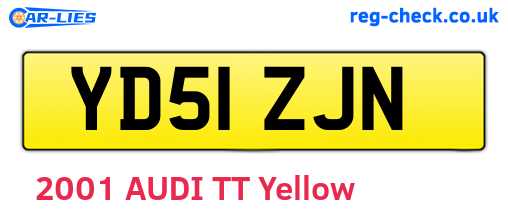 YD51ZJN are the vehicle registration plates.