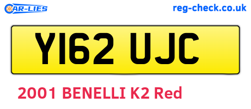 Y162UJC are the vehicle registration plates.