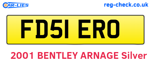 FD51ERO are the vehicle registration plates.