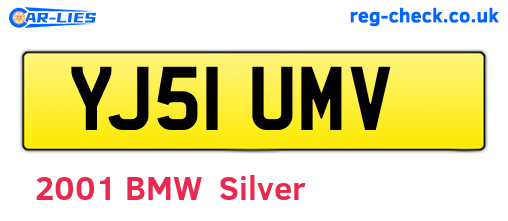 YJ51UMV are the vehicle registration plates.