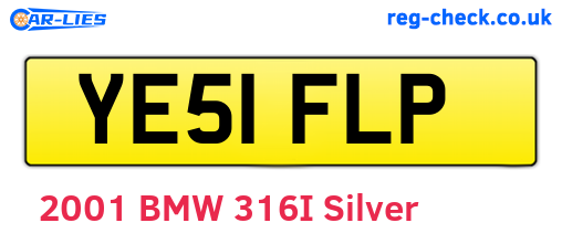 YE51FLP are the vehicle registration plates.