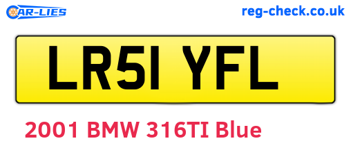 LR51YFL are the vehicle registration plates.