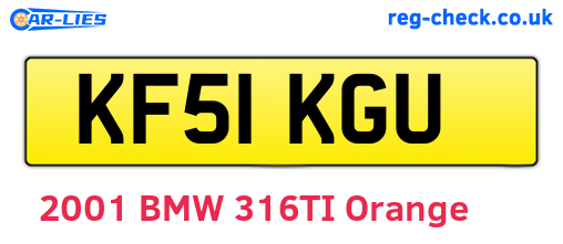 KF51KGU are the vehicle registration plates.