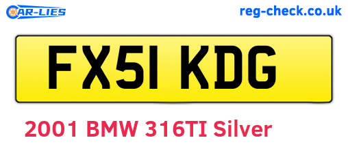 FX51KDG are the vehicle registration plates.