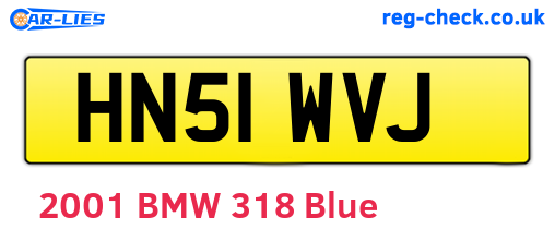 HN51WVJ are the vehicle registration plates.