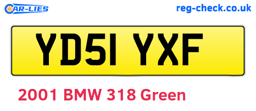 YD51YXF are the vehicle registration plates.