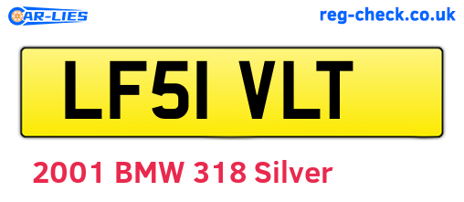 LF51VLT are the vehicle registration plates.