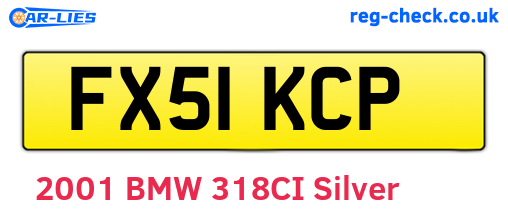 FX51KCP are the vehicle registration plates.