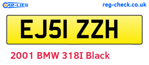 EJ51ZZH are the vehicle registration plates.