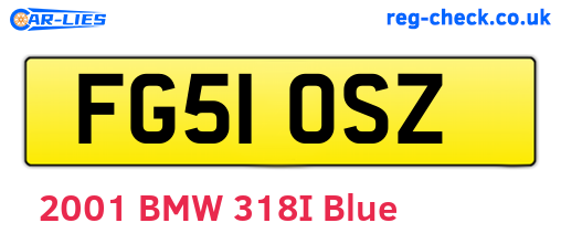 FG51OSZ are the vehicle registration plates.