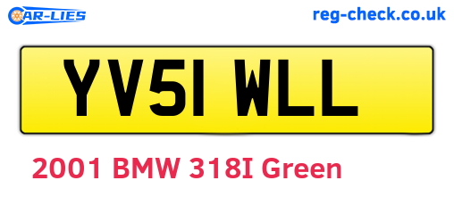 YV51WLL are the vehicle registration plates.