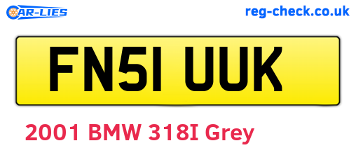 FN51UUK are the vehicle registration plates.
