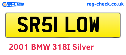 SR51LOW are the vehicle registration plates.