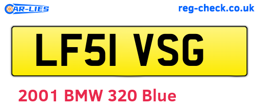 LF51VSG are the vehicle registration plates.