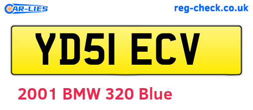 YD51ECV are the vehicle registration plates.