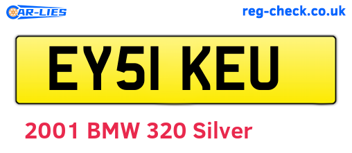 EY51KEU are the vehicle registration plates.