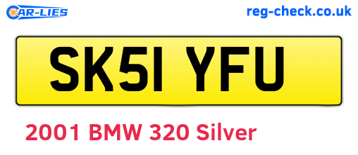 SK51YFU are the vehicle registration plates.