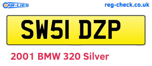 SW51DZP are the vehicle registration plates.
