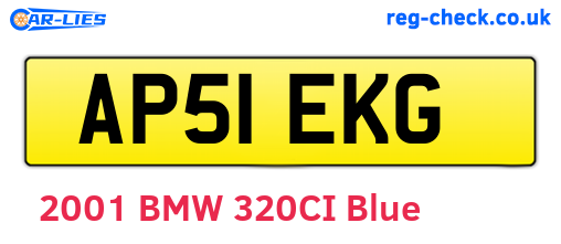 AP51EKG are the vehicle registration plates.