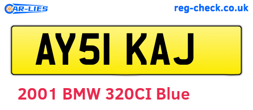 AY51KAJ are the vehicle registration plates.