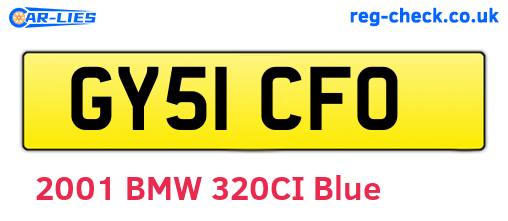 GY51CFO are the vehicle registration plates.