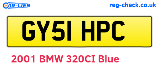 GY51HPC are the vehicle registration plates.
