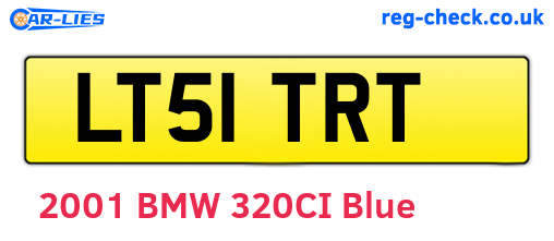 LT51TRT are the vehicle registration plates.