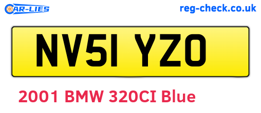 NV51YZO are the vehicle registration plates.