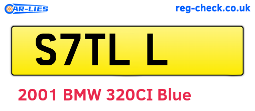 S7TLL are the vehicle registration plates.