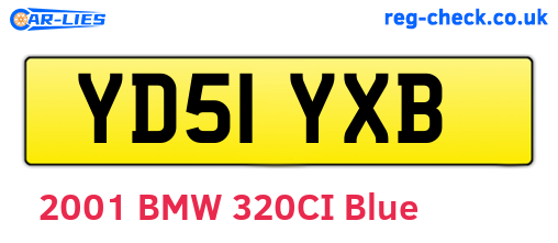 YD51YXB are the vehicle registration plates.
