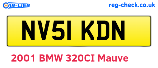 NV51KDN are the vehicle registration plates.