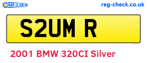 S2UMR are the vehicle registration plates.