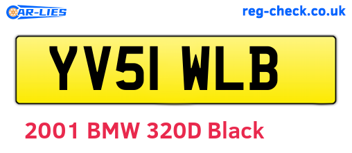 YV51WLB are the vehicle registration plates.