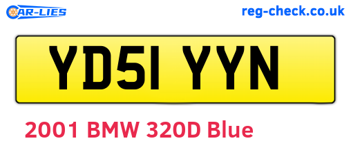 YD51YYN are the vehicle registration plates.
