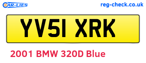 YV51XRK are the vehicle registration plates.