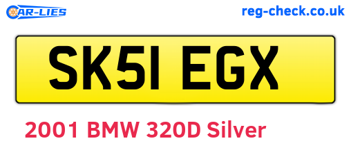 SK51EGX are the vehicle registration plates.