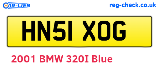 HN51XOG are the vehicle registration plates.