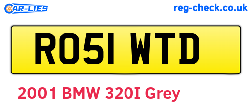 RO51WTD are the vehicle registration plates.