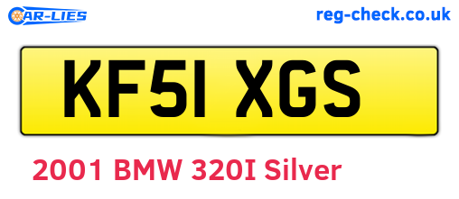 KF51XGS are the vehicle registration plates.
